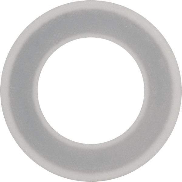 Made in USA - 3" Pipe, 3-1/16" ID x 5-3/8" OD Flange Gasket - PTFE, White, 3/32" Thick - Apex Tool & Supply