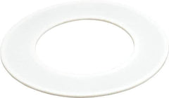 Made in USA - 4" Pipe, 4" ID x 6-7/8" OD Flange Gasket - PTFE, White, 3/32" Thick - Apex Tool & Supply