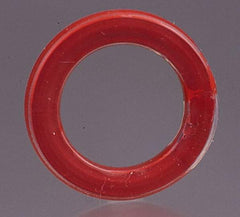 Made in USA - 6" ID x 7-1/16" OD Flange Gasket - PTFE, Red, 1/4" Thick - Apex Tool & Supply