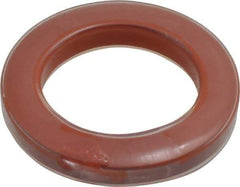 Made in USA - 7/8" ID x 1-3/8" OD Flange Gasket - PTFE, Red, 0.218" Thick - Apex Tool & Supply