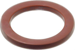 Made in USA - 1-5/8" ID x 2-3/16" OD Flange Gasket - PTFE, Red, 1/4" Thick - Apex Tool & Supply