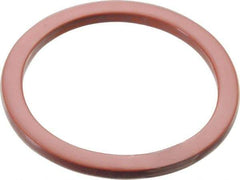 Made in USA - 3" ID x 3-23/32" OD Flange Gasket - PTFE, Red, 1/4" Thick - Apex Tool & Supply