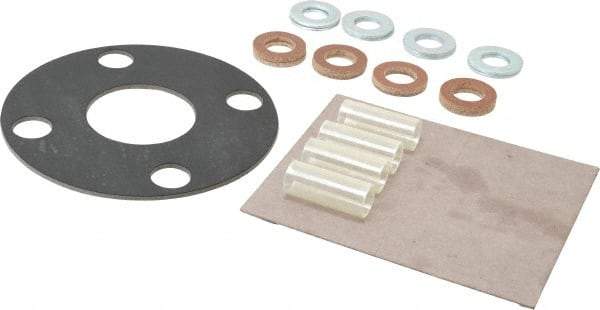 Made in USA - 2" Pipe, 2" ID x 6" OD Flange Gasket - Neoprene Rubber, 1/8" Thick - Apex Tool & Supply