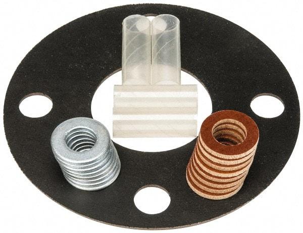 Made in USA - 2-1/2" Pipe, 2-1/2" ID x 7" OD Flange Gasket - Neoprene Rubber, 1/8" Thick - Apex Tool & Supply