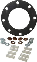 Made in USA - 8" Pipe, 8" ID x 13-1/2" OD Flange Gasket - Neoprene Rubber, 1/8" Thick - Apex Tool & Supply