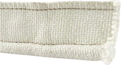 Made in USA - 5/8" Bulb Diam, 2-1/2" Overall Width, Fiberglass Tadpole Gasketing - 25' Long, White - Apex Tool & Supply