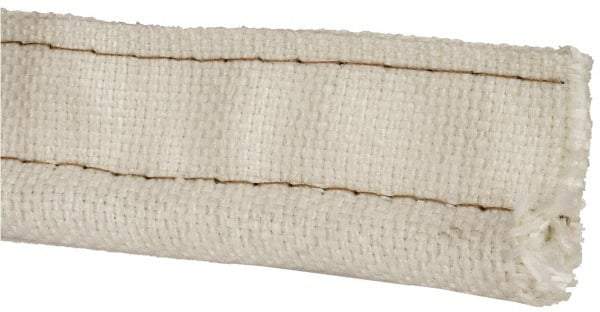 Made in USA - 3/4" Bulb Diam, 2-1/2" Overall Width, Fiberglass Tadpole Gasketing - 100' Long, White - Apex Tool & Supply