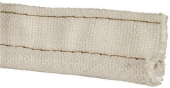 Made in USA - 3/4" Bulb Diam, 2-1/2" Overall Width, Fiberglass Tadpole Gasketing - 100' Long, White - Apex Tool & Supply