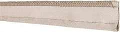 Made in USA - 3/8" Bulb Diam, 1-1/2" Overall Width, Silica Tadpole Gasketing - 25' Long, Tan - Apex Tool & Supply