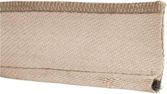 Made in USA - 3/8" Bulb Diam, 2-1/2" Overall Width, Silica Tadpole Gasketing - 25' Long, Tan - Apex Tool & Supply