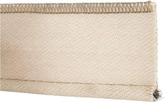 Made in USA - 3/8" Bulb Diam, 3" Overall Width, Silica Tadpole Gasketing - 25' Long, Tan - Apex Tool & Supply
