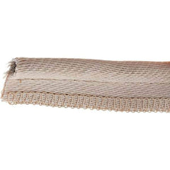 Made in USA - 1/2" Bulb Diam, 1" Overall Width, Silica Tadpole Gasketing - 25' Long, Tan - Apex Tool & Supply
