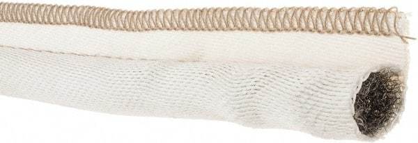 Made in USA - 3/4" Bulb Diam, 1-1/2" Overall Width, Silica Tadpole Gasketing - 25' Long, Tan - Apex Tool & Supply