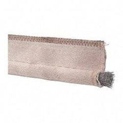 Made in USA - 3/4" Bulb Diam, 2-1/2" Overall Width, Silica Tadpole Gasketing - 25' Long, Tan - Apex Tool & Supply