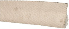 Made in USA - 3/4" Bulb Diam, 1-1/2" Overall Width, Rubber Head Coating, Fiberglass Tadpole Gasketing - 50' Long, White - Apex Tool & Supply