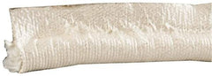 Made in USA - 1" Bulb Diam, 2" Overall Width, Rubber Head Coating, Fiberglass Tadpole Gasketing - 50' Long, White - Apex Tool & Supply