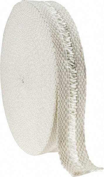 Made in USA - 1/8" Thick x 2" Wide, Fiberglass Gasket Tape - 100' Long, Tan - Apex Tool & Supply