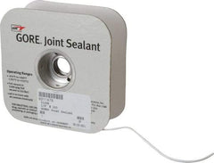 Value Collection - 100' Long x 1/8" Wide Gore Tex Joint Sealant - White, 1/8 to 1/4" Approximate Flange Form Width - Apex Tool & Supply
