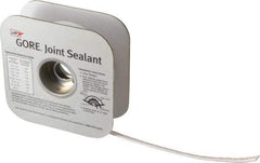 Value Collection - 50' Long x 1/4" Wide Gore Tex Joint Sealant - White, 7/16 to 5/8" Approximate Flange Form Width - Apex Tool & Supply