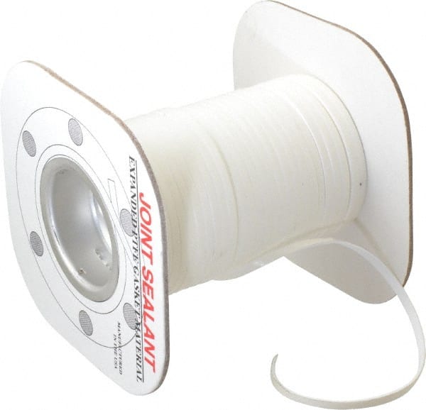 Made in USA - 100' Long x 1/8" Wide Economy PTFE Joint Sealant - Apex Tool & Supply