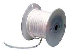 Made in USA - 20' Long x 1" Wide Economy PTFE Joint Sealant - White, 2-1/2+" Approximate Flange Form Width - Apex Tool & Supply