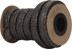 Made in USA - 1/2" x 5.2' Spool Length, Graphite Yarn Compression Packing - Apex Tool & Supply