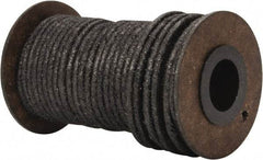Made in USA - 1/8" x 50' Spool Length, Acrylic Fiber Graphite Yarn Compression Packing - 500° F Max, Dark Gray - Apex Tool & Supply