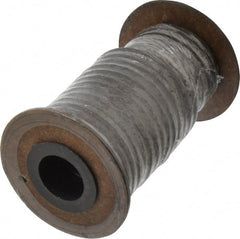 Made in USA - 3/16" x 22' Spool Length, Acrylic Fiber Graphite Yarn Compression Packing - Apex Tool & Supply