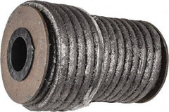 Made in USA - 1/4" x 29.4' Spool Length, Acrylic Fiber Graphite Yarn Compression Packing - 500° F Max, Dark Gray - Apex Tool & Supply
