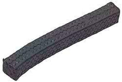 Made in USA - 1/2" x 2.9' Spool Length, 100% GFO Fiber Compression Packing - 1,900 Max psi, -400 to 550° F, Dark Gray - Apex Tool & Supply