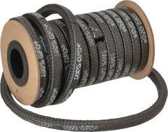 Made in USA - 5/16" x 14.2' Spool Length, 100% GFO Fiber Compression Packing - Apex Tool & Supply