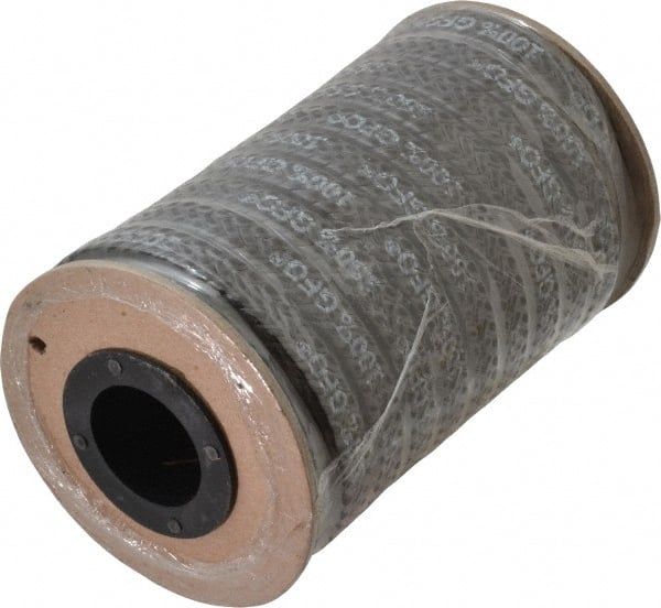 Made in USA - 3/8" x 10' Spool Length, 100% GFO Fiber Compression Packing - Apex Tool & Supply