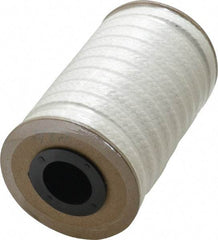 Made in USA - 3/8" x 8-1/2' Spool Length, PTFE/Hard Filament Compression Packing - 4,000 Max psi, -450 to 500° F, White - Apex Tool & Supply