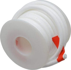 Made in USA - 7/32" x 15' Spool Length, PTFE Compression Packing - -450 to 550° F, White - Apex Tool & Supply