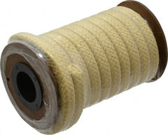 Made in USA - 3/8" x 22' Spool Length, PTFE/Aramid Composite Compression Packing - Apex Tool & Supply