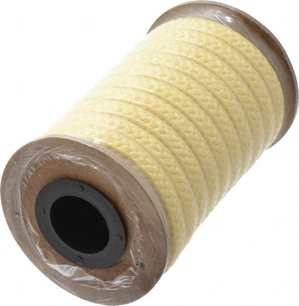 Made in USA - 3/8" x 10-1/2' Spool Length, TFE/Aramid Compression Packing - Apex Tool & Supply