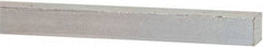 Made in USA - 12" Long x 3/8" High x 3/8" Wide, Zinc-Plated Oversized Key Stock - C1018 Steel - Apex Tool & Supply