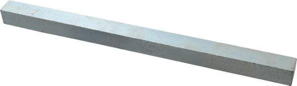 Made in USA - 12" Long x 3/4" High x 3/4" Wide, Zinc-Plated Oversized Key Stock - C1018 Steel - Apex Tool & Supply