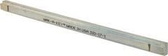 Made in USA - 12" Long, Zinc-Plated Step Key Stock for Shafts - C1018 Steel - Apex Tool & Supply