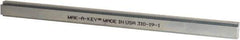 Made in USA - 12" Long, Zinc-Plated Step Key Stock for Shafts - C1018 Steel - Apex Tool & Supply