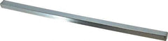 Made in USA - 12" Long, Zinc-Plated Step Key Stock for Gears - C1018 Steel - Apex Tool & Supply