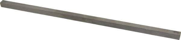Made in USA - 12" Long x 3/8" High x 3/8" Wide, Undersized Key Stock - Type 316 Stainless Steel - Apex Tool & Supply