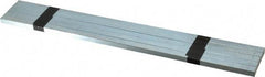 Made in USA - 12" Long, Zinc-Plated Oversized Key Stock - C1045 Steel - Apex Tool & Supply