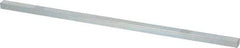 Made in USA - 12" Long, Zinc-Plated Oversized Key Stock - C1045 Steel - Apex Tool & Supply
