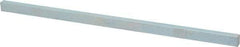 Made in USA - 12" Long, Zinc-Plated Oversized Key Stock - C1045 Steel - Apex Tool & Supply
