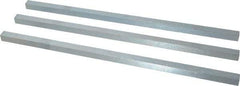 Made in USA - 12" Long, Zinc-Plated Oversized Key Stock - C1045 Steel - Apex Tool & Supply