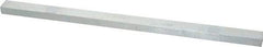 Made in USA - 12" Long, Zinc-Plated Oversized Key Stock - C1045 Steel - Apex Tool & Supply