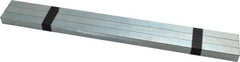 Made in USA - 12" Long, Zinc-Plated Oversized Key Stock - C1045 Steel - Apex Tool & Supply