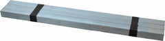 Made in USA - 12" Long, Zinc-Plated Oversized Key Stock - C1045 Steel - Apex Tool & Supply