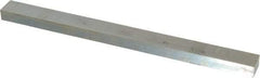 Made in USA - 12" Long, Zinc-Plated Oversized Key Stock - C1045 Steel - Apex Tool & Supply